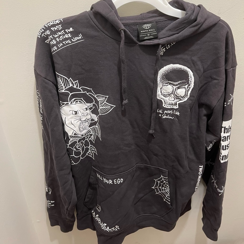 Unisex Zumiez Ninth Hall Gray Graphic Hoodie